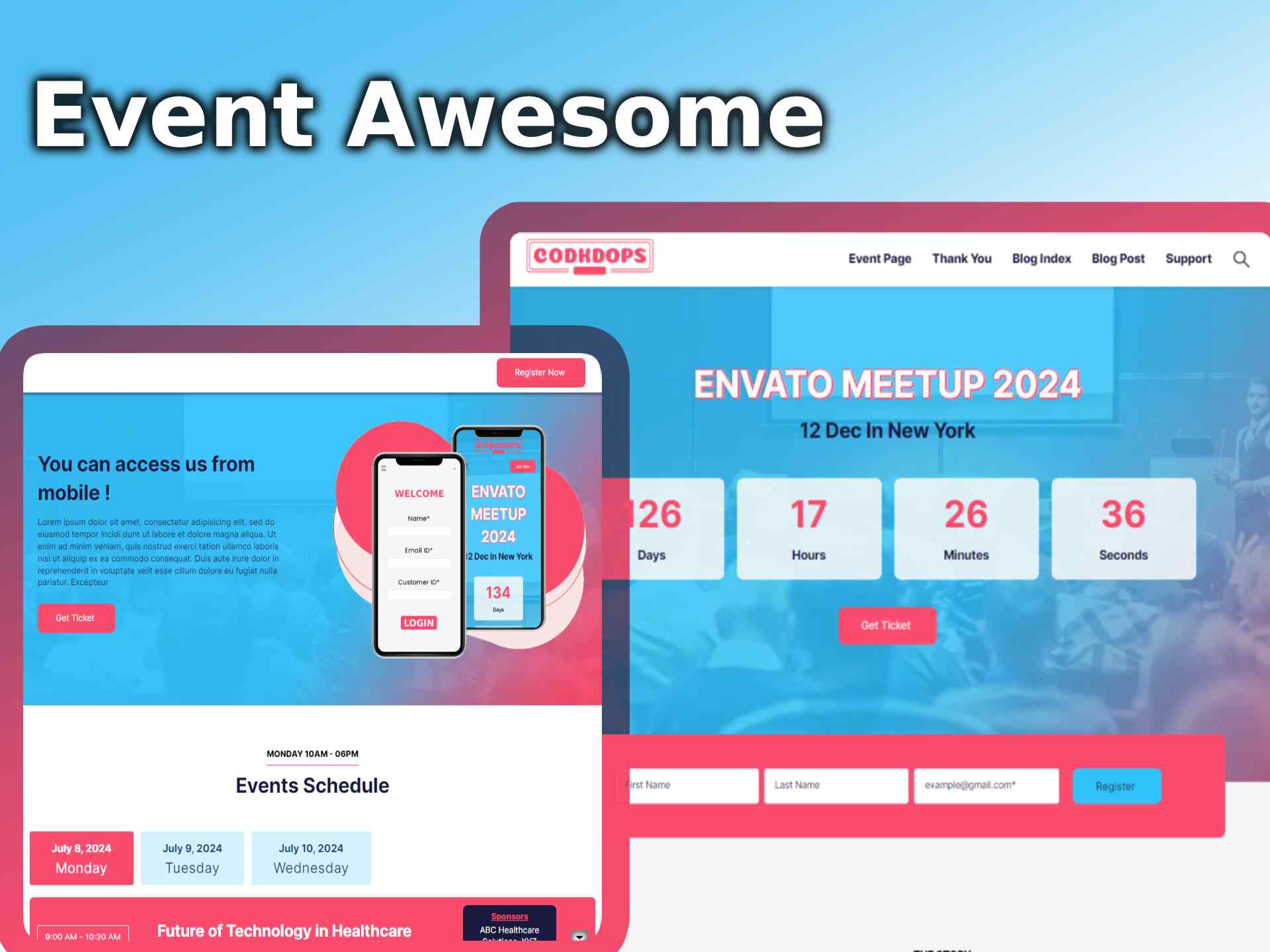 Documentation Page - Event Awesome Theme By CODKDOPS